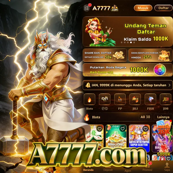 A7777 Bonus Member Baru 100%